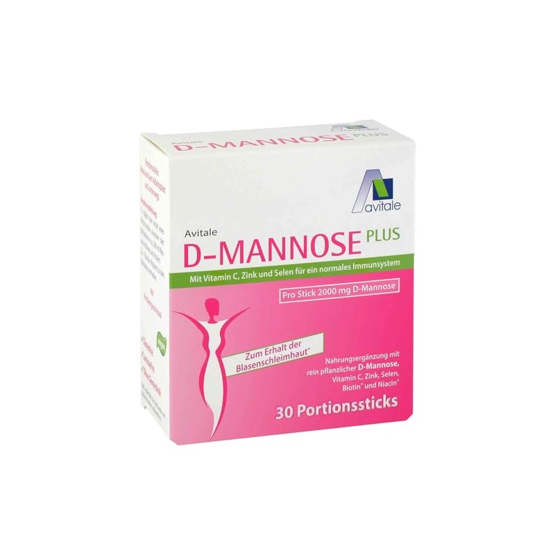 Avitale D-Mannose Plus 2000 mg Granules for Preserving the Bladder