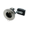 Leyton Lighting FN-F-BN GU10 Fixed Downlight, IP20, 85mm, Brushed Nickel,