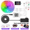 AILBTON Led Strip Lights,60ft Music Sync Color Changing, Built-in Mic,Bluetooth
