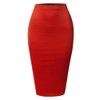 SSOULM Women's Work Office Stretchy Fitted Midi Pencil Skirt with