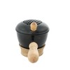 Thomasya Metal Incense Pan with Elegant Mango Wood Handle &
