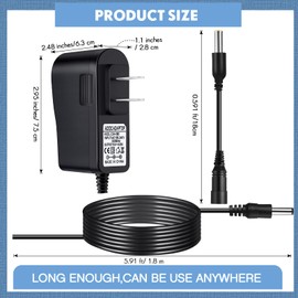 Konohan 10V Replacement Charger Compatible with Bissell 2837 2842 2846 2877 Pet Stain Eraser Cordless Vacuum Cleaner Charger Compatible with Bissell 1624554 Vacuum Attachments for Home