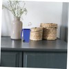 Operitacx Miniature Desk Trash Bin Multifunctional Wastebasket for Home and