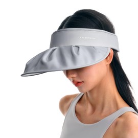 VVCsunshine Embedded Visor Hat, 3 - Level Adjustable, UV Protection Sun Cap for Golf, Tennis, Outdoor Sports (US, Alpha, One Size, Grey)