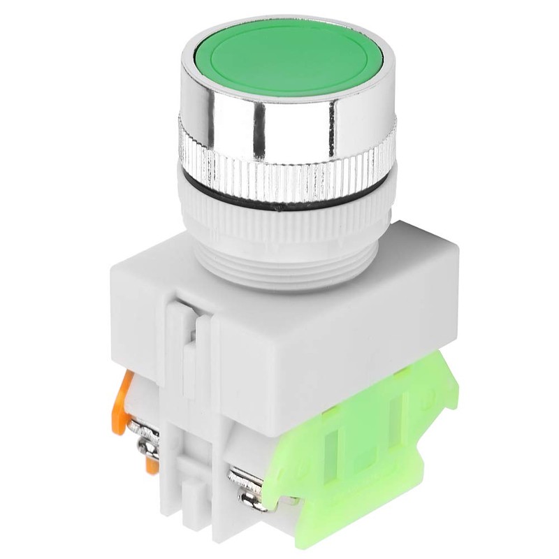 Green Push Button Momentary Switch, 22mm Mount LAY37-11BN Auto Reset