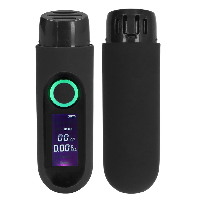 Alcohol Tester LCD 3 Color Display USB Charging Blowing Contactless