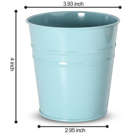 Pen Holder Cups for Desk,Metal Pencil Holder,Marker Pen Storage Holder Desktop Stationery Organizer Makeup Brush Holders, Desk Accessories & Workspace Organizers for Office School Home -2 Pack (Blue)