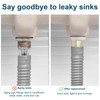 4pcs Universal Basin Drain Gasket, Silicone Seals Drainage Ring Bathroom