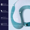 COOL GEL Memory Foam Neck Pillow for Travel with Removable