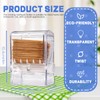 Lucxhcky 2Pcs Toothpick Holder Clear Toothpick Dispenser Automatic Toothpick Dispenser,