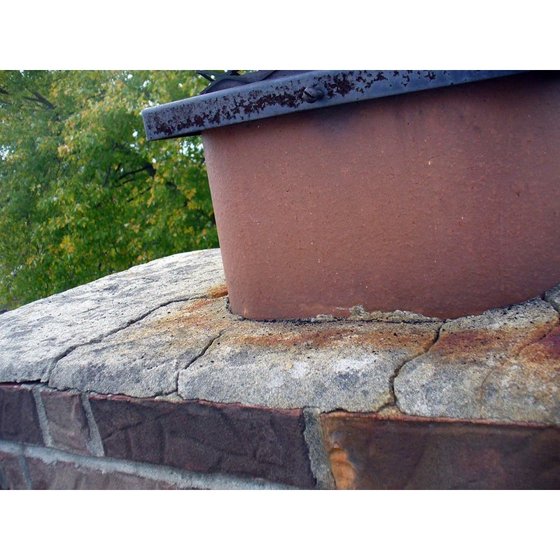 ChimneyRx 300026 Trowelable Chimney Crown Repair – Elastomeric & Waterproof