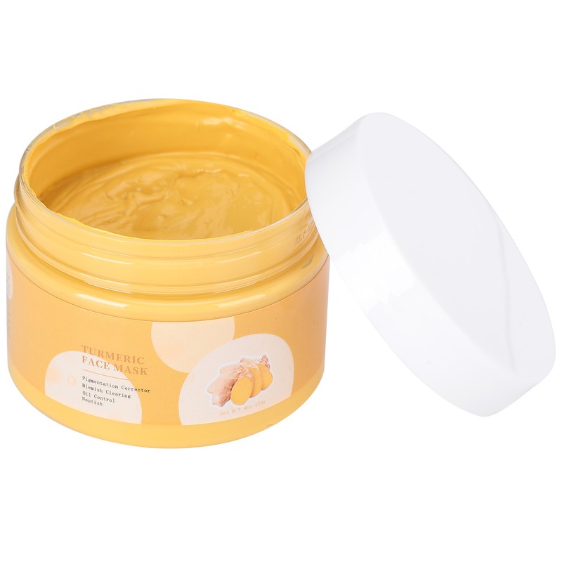 120g Turmeric Facial Mud Mask Improve Dullness Cleansing Moisturizing Mask