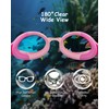 Hurdilen Kids Swim Goggles, Anti-fog and UV Protection with Swimming