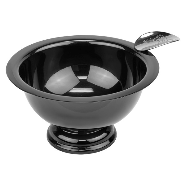 Stinky Cigar Personal Size Ashtray with 1 Stirrup, Wind Resistant Deep Bowl, Compact, Durable, Black Nickel Plated