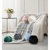 2 Pcs Knot Throw Pillows 11" Caramel Round Decorative Ball