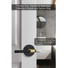 goldenwarm 1 Pack Black and Gold Interior Door Handle, Privacy