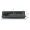OTOOLWORLD Gold Silver Graphite Ingot Mold Mould Crucible For Melting