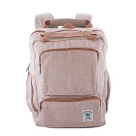 Anitya Hemp Backpack, Multi-Functional Pockets, Eco-Friendly, Unisex, Hiking Daypack, Durable Rucksack (AHLB05)