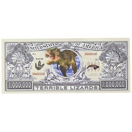 Set of 10 Bills-Dinosaur Million Dollar Bill