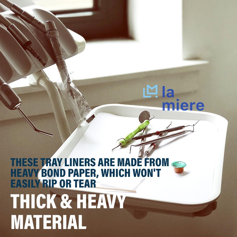 LA MIERE 1000P Disposable Tray Liners, Dental Tray Covers for