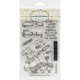 Colorado Craft Co ACRYLIC STAMPS   -  DAD'S COOKING