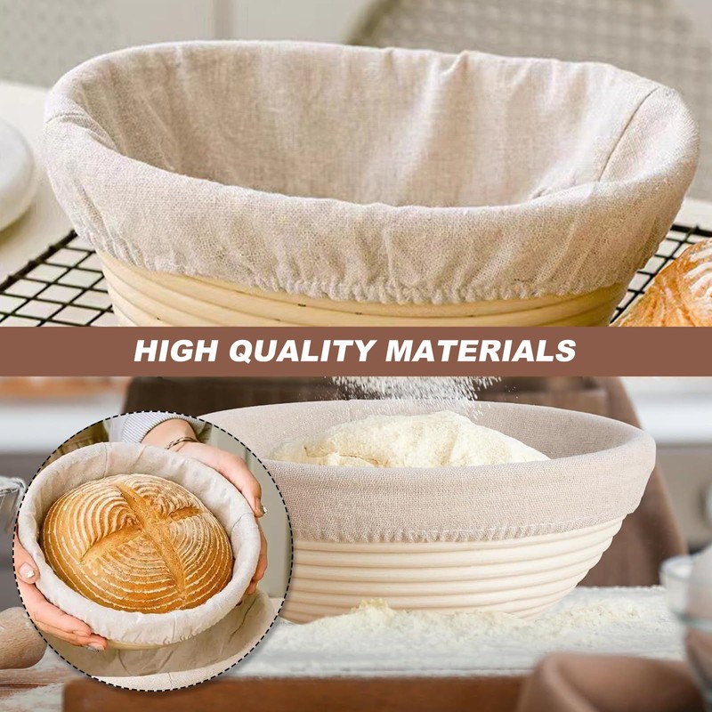 Bread Proofing Basket Cover, Round Oval Bread Banneton Proofing Basket