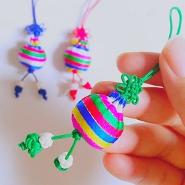 Fortune pouch, Lunar New Year fortune pouch, Hanbok colorful fortune pouch, Bojagi, mini wrapping, loop, knot, ornament, Norigae / 복주머니 설날복주머니 한복 색동복주머니 보자기 미니 포장 고리 매듭 장신구 노리개