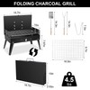 TeqHome Portable Charcoal Grill, Small Foldable Barbecue BBQ Grill Charcoal
