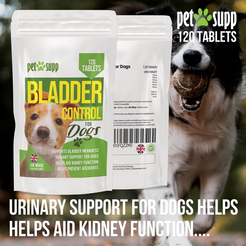 PetSupp Urinary Support and Bladder Control Supplement For Dogs, Contains