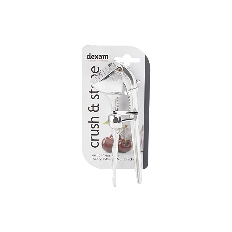 Faringdon 5cm Metal Garlic Press With Cherry Destoner