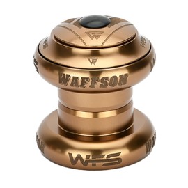 WFS NV.73 HS03ZQGLD 2,5 cm CNC Alloy Threadless Headset mit Top Cap Cash Money