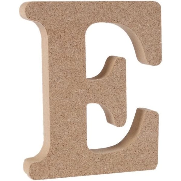 Wooden MDF Letter E - Size 30cm Tall - Free Standing Wooden Letters for Arts & Crafts Personalized Name Decor