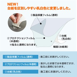 Happy Kreuz HZ2744 Tape Type Car Wrapping Film, Width: 2.0 inches (5 cm), Roll length: 19’8” (6 m), Color: Transparent