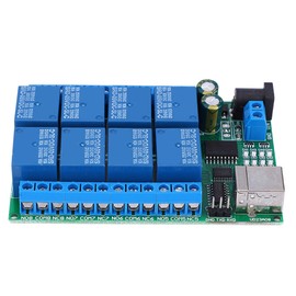UD23A08 USB Relay Module MultiFunction 8 Channel UART Serial Port Motor Computer Control Module(DC5V )