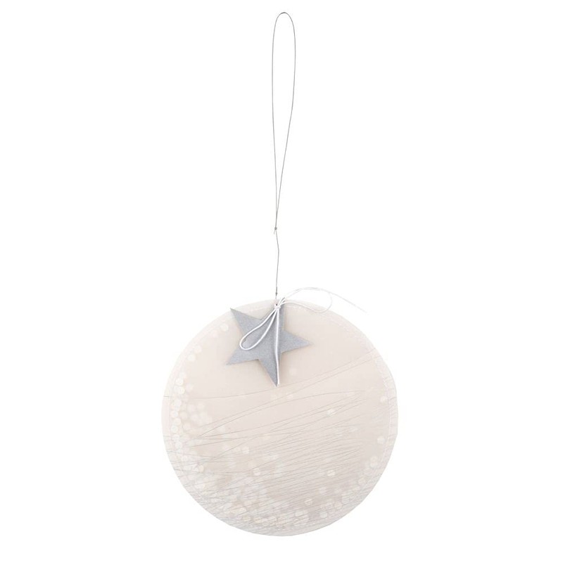 Räder [W] Circle Ornament, Set of 2, Silver, Diameter: 16