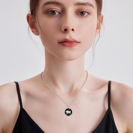 Twoowl Taurus Constellation Necklace 925 Sterling Silver Constellation Pendant Necklace Zodiac Jewelry Taurus Zodiac Sign Birthday Gifts for Women Men