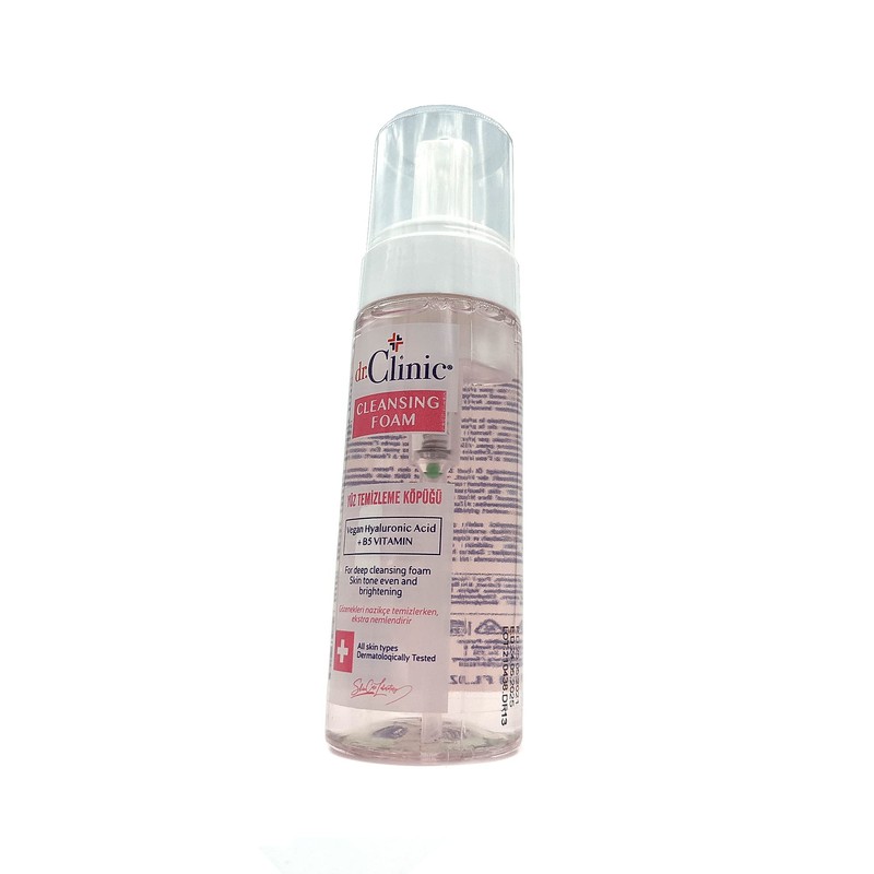 Dr. Clinic cleansing foam skin brightening with vegan hyaluronic acid