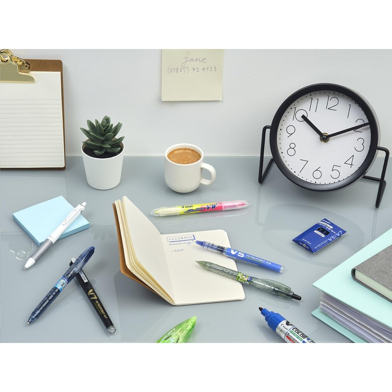 Pilot Acroball Pure White Retractable Ballpoint Pen - Begreen Range