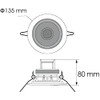 OMNITRONIC CS-4G Ceiling Speaker Gold | 2-Way 4 Inch Broadband