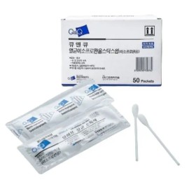 큐앤큐 멸균 이소프로판올 스틱스왑 50포(면봉낱개100개입) 알콜 소독면봉 Q&Q Sterilized Isopropanol Sticks Swab 50 Packs (100 Individual Cotton Swabs) Alcohol Disinfection Swab