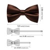 Ailisus Brown Bow Ties for Men Pre-tied Silk Bowtie and