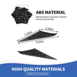 RAZPOY Black Front Fog Light Cover Bumper Grill Trim fit for Toyota 4Runner Accessories 2014-2023