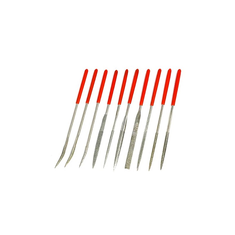 POLARIS 3623 Diamond File Set, Various Shapes, Set of 10,