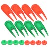 Alvinlite 8pcs Golf Divot Repair Tools, Plastic Golf Pitchforks Golf