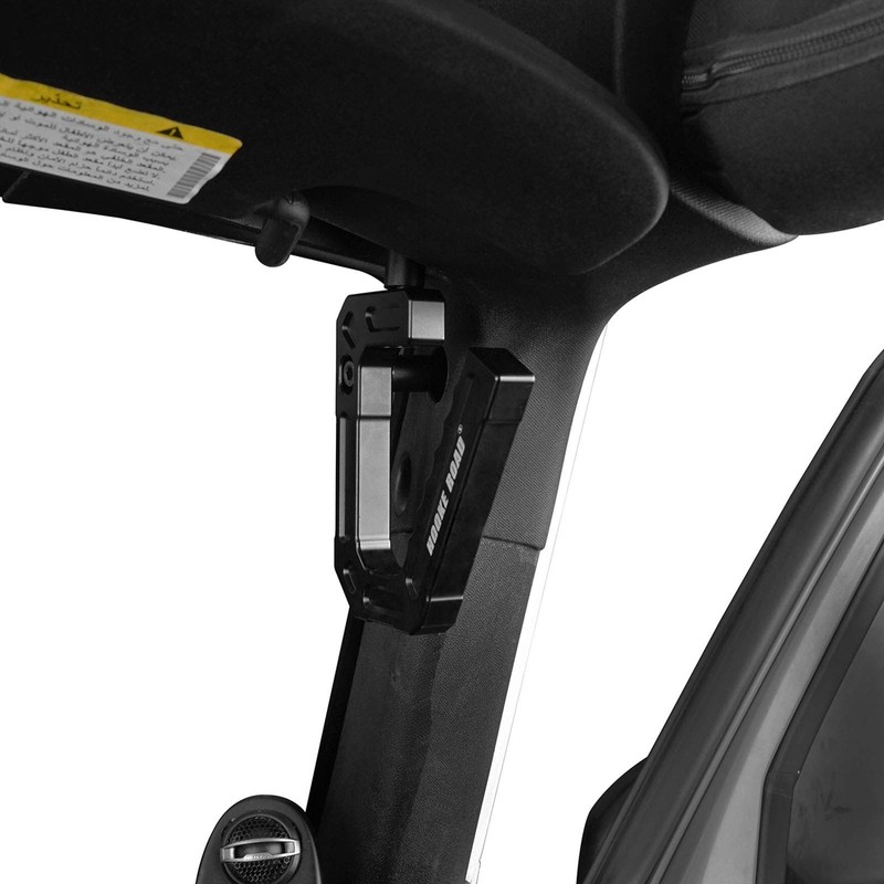 Hooke Road Aluminum Grab Handles Black Front Grips Compatible with