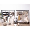 StorageWorks Hanging Closet Organizer with Garment Rod, 4 Section Closet