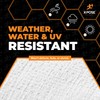 Heavy Duty White Poly Tarp 7' X 30' - Multipurpose
