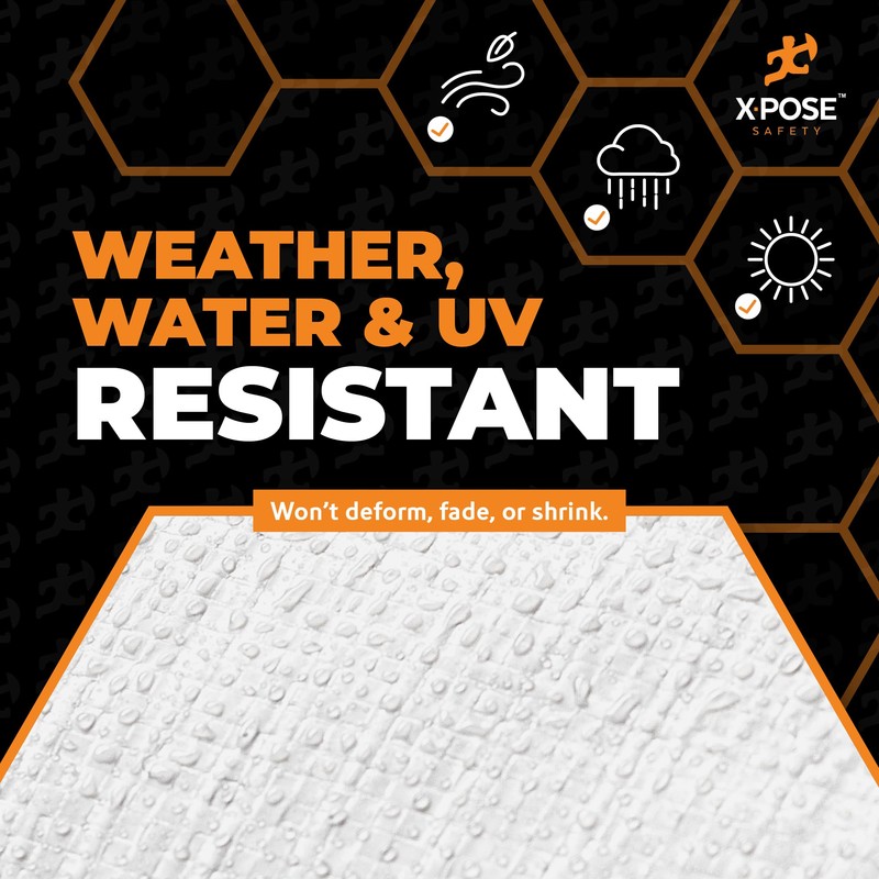 Heavy Duty White Poly Tarp 7' X 30' - Multipurpose