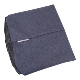 Bigso Box of Sweden Aufbewahrungskorb für Kleidung, Spielzeug usw. – freistehender Korb mit 2 Griffen – großer Wäschesammler aus Polyester und Karton in Leinenoptik – blau