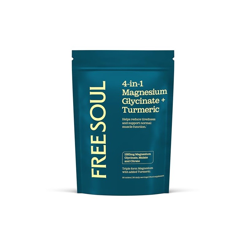 Magnesium Glycinate 4-in-1 Complex | 1283mg Bisglycinate, Citrate, Malate &